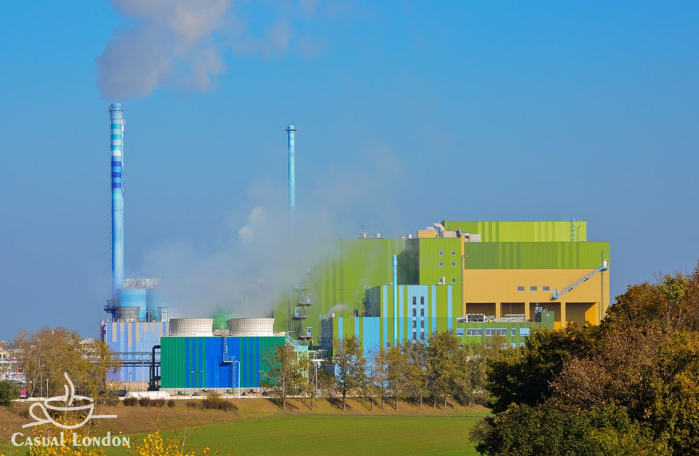 A waste incinerator in Germany