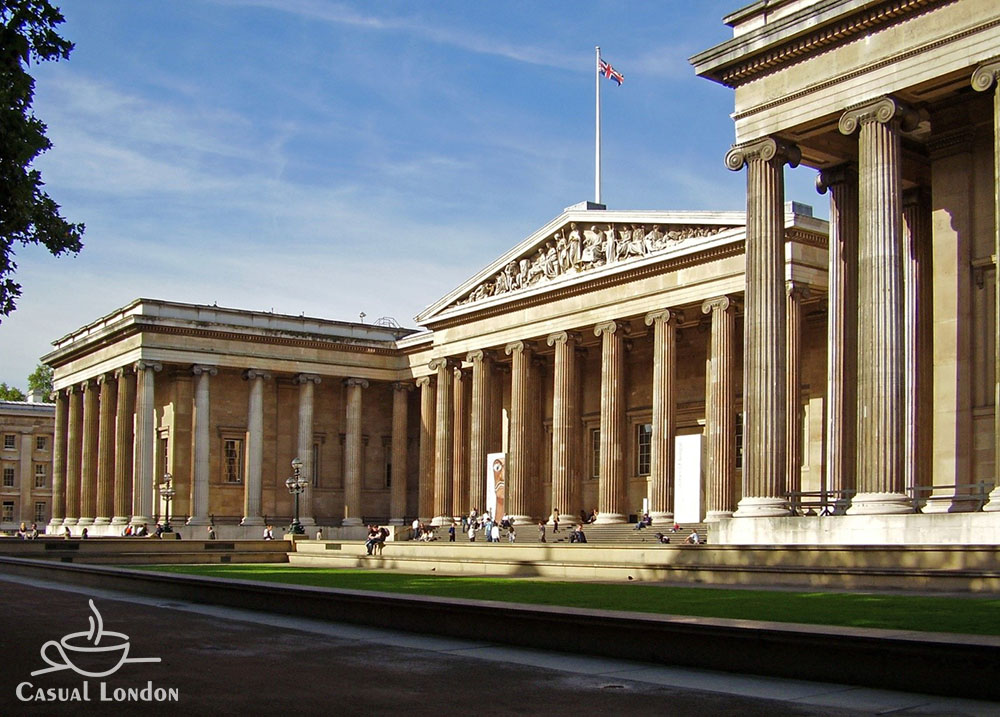 The front of the British Museum